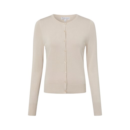 Marie Lund Kardigan damski Kobiety kitt jednolity ze sklepu vangraaf w kategorii Swetry damskie - zdjęcie 187686385
