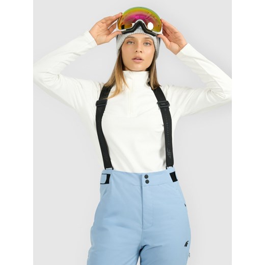 Damska bielizna termiczna polarowa (góra) 4F 4FRAW25UFLEF080 - biała ze sklepu Sportstylestory.com w kategorii Bielizna termoaktywna damska - zdjęcie 187686649