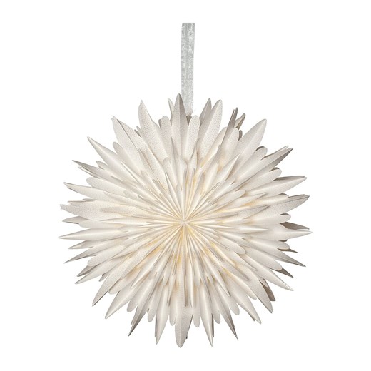 STAR Trading Gwiazda papierowa &quot;Winter&quot; w kolorze białym - Ø 60 cm ze sklepu Limango Polska w kategorii Oświetlenie - zdjęcie 187686985