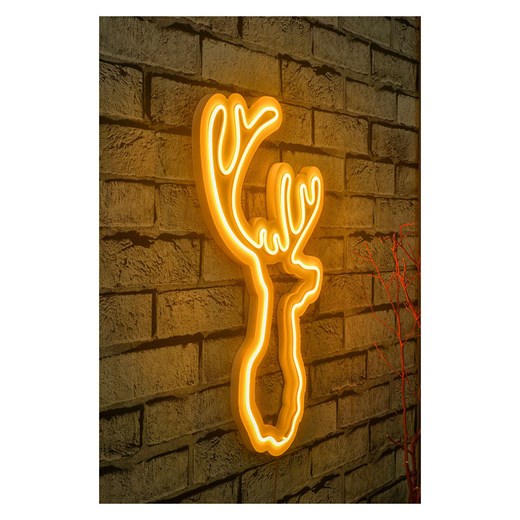 ABERTO DESIGN Dekoracyjna lampa LED w kolorze żółtym - 50 x 28 cm ze sklepu Limango Polska w kategorii Oświetlenie - zdjęcie 187686997