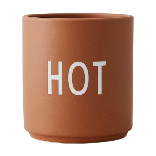 Design Letters Kubek &quot;Hot&quot; w kolorze jasnobrązowym - 250 ml ze sklepu Limango Polska w kategorii Kubki - zdjęcie 187687005