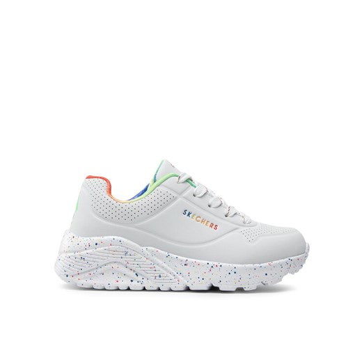 Sneakersy Skechers Rainbow Speckle 310456L/WMLT Biały ze sklepu eobuwie.pl w kategorii Buty sportowe dziecięce - zdjęcie 187687255