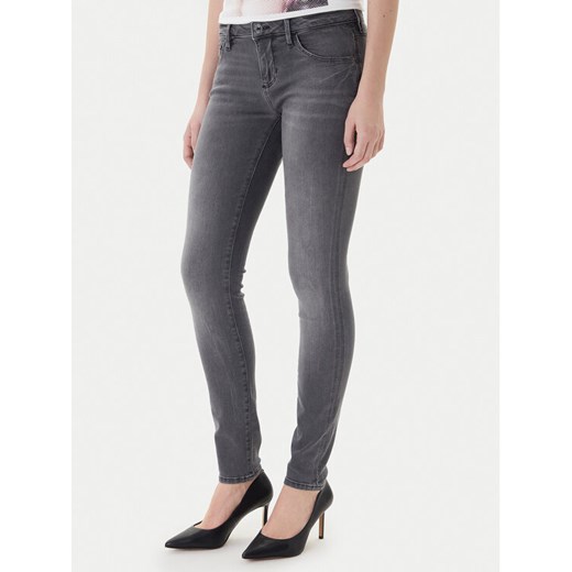 Guess Jeansy Annette W2YA99 D4PZ2 Szary Skinny Fit ze sklepu MODIVO w kategorii Jeansy damskie - zdjęcie 187687448