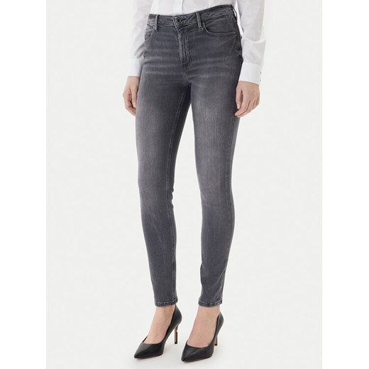 Guess Jeansy W2YA46 D4PZ2 Szary Skinny Fit ze sklepu MODIVO w kategorii Jeansy damskie - zdjęcie 187687459