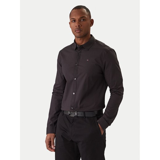 Tommy Jeans Koszula DM0DM04405 Czarny Slim Fit ze sklepu MODIVO w kategorii Koszule męskie - zdjęcie 187687465