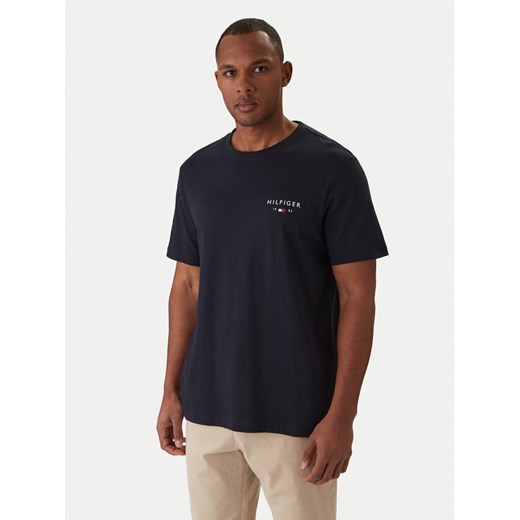 Tommy Hilfiger T-Shirt Brand Love MW0MW41456 Granatowy Regular Fit ze sklepu MODIVO w kategorii T-shirty męskie - zdjęcie 187687478