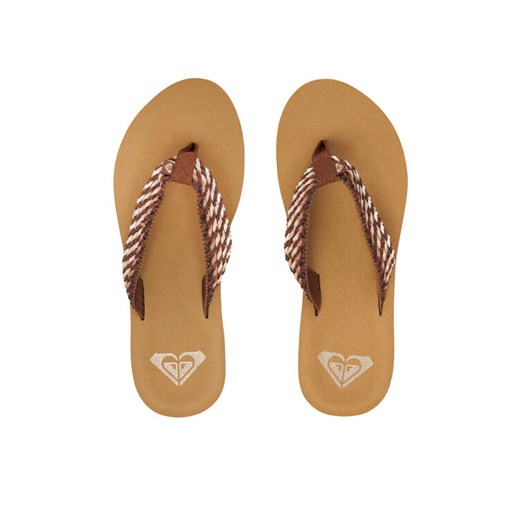 Roxy Japonki ARJL101113 Brązowy ze sklepu MODIVO w kategorii Klapki damskie - zdjęcie 187687489