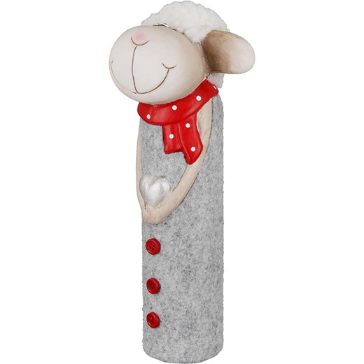 GILDE Figurka dekoracyjna &quot;Bronko&quot; w kolorze szaro-białym - wys. 26 cm ze sklepu Limango Polska w kategorii Dekoracje - zdjęcie 187689208