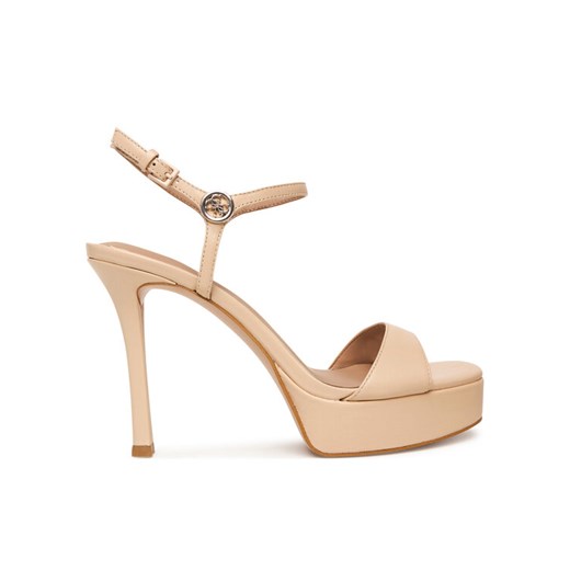Sandały Guess FLPHEN LEA03 Beżowy ze sklepu eobuwie.pl w kategorii Sandały damskie - zdjęcie 187689525