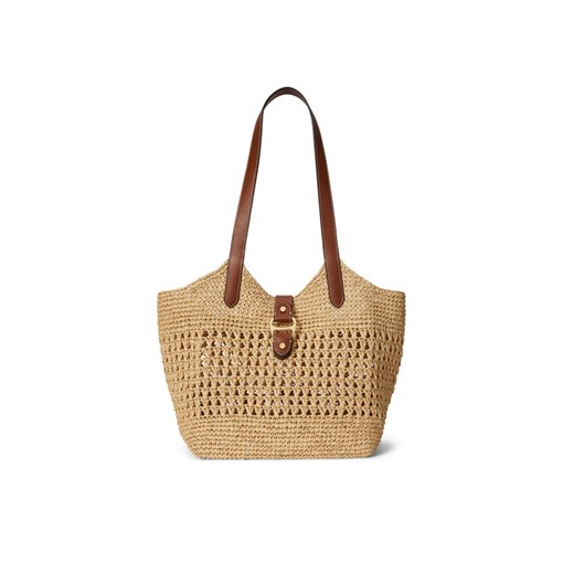 Torebka LAUREN RALPH LAUREN 431P03408001 Brązowy ze sklepu eobuwie.pl w kategorii Torby Shopper bag - zdjęcie 187689526