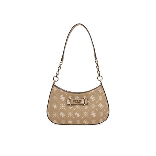 Torebka Guess Carrie Logo HWGP98 98180 Beżowy ze sklepu eobuwie.pl w kategorii Listonoszki - zdjęcie 187689536