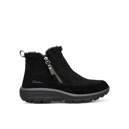 Botki Skechers Easy Going 167862/BLK Czarny ze sklepu eobuwie.pl w kategorii Botki - zdjęcie 187689565