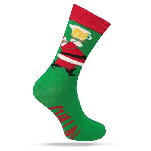 Świąteczne Skarpetki - Alties - Mikołaj z Kuflem Piwa SKALTS0166PIWOmikolaj ze sklepu JegoSzafa.pl w kategorii Skarpetki męskie - zdjęcie 187691498