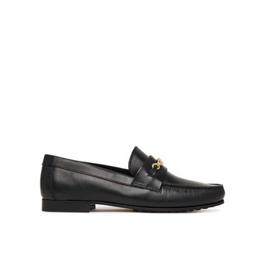 Tommy Hilfiger Lordsy Th Chain Leather Loafer FW0FW08956 Czarny ze sklepu MODIVO w kategorii Lordsy damskie - zdjęcie 187692315