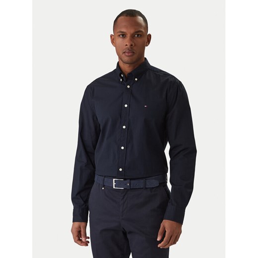 Tommy Hilfiger Koszula Core Flex MW0MW39988 Granatowy Regular Fit ze sklepu MODIVO w kategorii Koszule męskie - zdjęcie 187692345