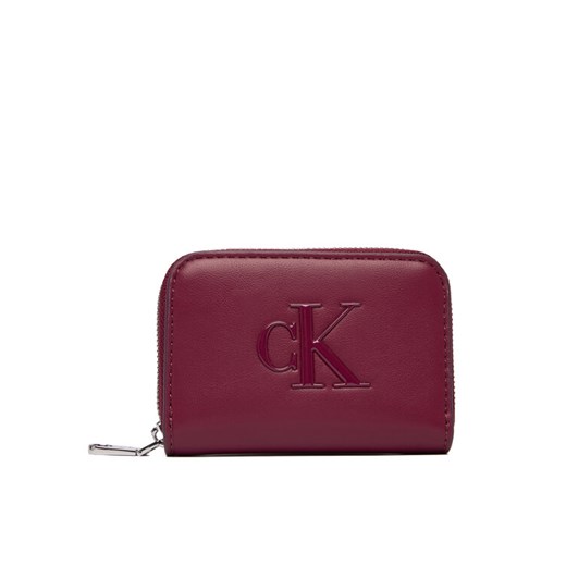 Calvin Klein Portfel Bold Ck Medium Zip Around LV04F1154G Różowy ze sklepu MODIVO w kategorii Portfele damskie - zdjęcie 187692377