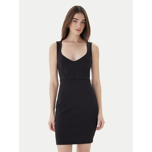 Guess Sukienka koktajlowa W3YK26 K9UN2 Czarny Slim Fit ze sklepu MODIVO w kategorii Sukienki - zdjęcie 187692379