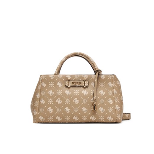 Guess Torebka Carrie Logo HWGP98 98060 Beżowy ze sklepu MODIVO w kategorii Kuferki - zdjęcie 187692427