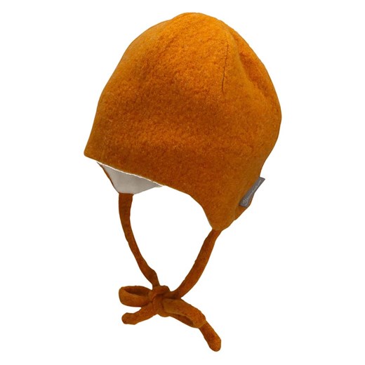 Sterntaler Wełniana czapka w kolorze jasnobrązowym z wiązaniem ze sklepu Limango Polska w kategorii Czapki dziecięce - zdjęcie 187693475