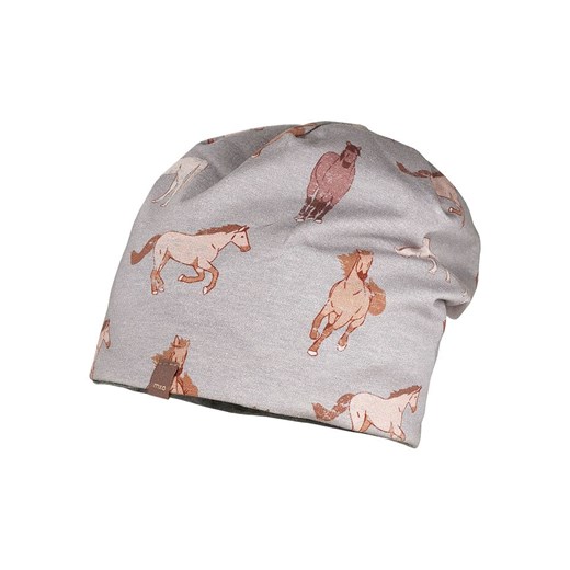 MaxiMo Dwustronna czapka beanie w kolorze szarym ze sklepu Limango Polska w kategorii Czapki dziecięce - zdjęcie 187693527