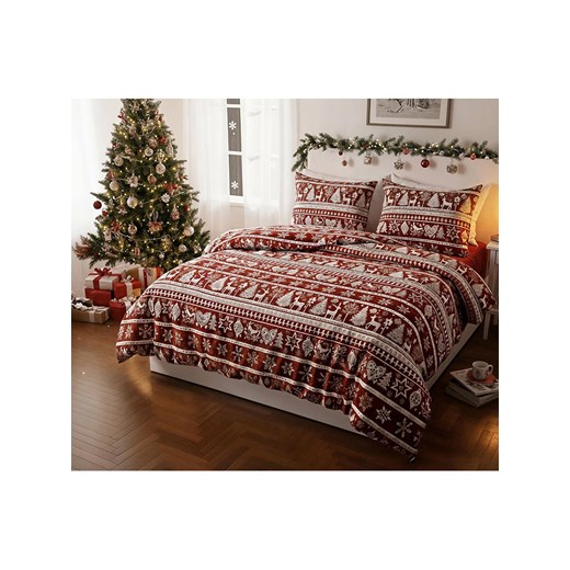 Colourful Cotton 3-częściowy zestaw w kolorze czerwonym ze sklepu Limango Polska w kategorii Tekstylia - zdjęcie 187693697