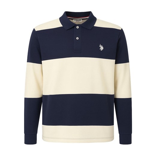 U.S. Polo Assn. Koszulka polo w kolorze granatowo-kremowym ze sklepu Limango Polska w kategorii T-shirty męskie - zdjęcie 187693776