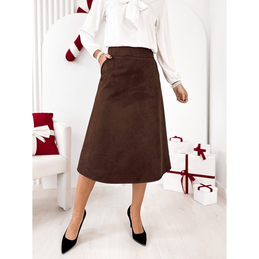 spódnica otranto brązowa m/38 ze sklepu UBRA w kategorii Spódnice - zdjęcie 187693797