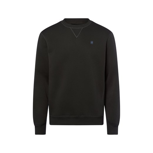 G-Star RAW Bluza męska Mężczyźni Bawełna antracytowy jednolity ze sklepu vangraaf w kategorii Bluzy męskie - zdjęcie 187695116