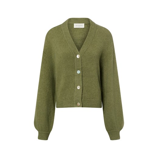 Msch Copenhagen Sweter damski z dzianiny Kobiety oliwkowy jednolity ze sklepu vangraaf w kategorii Swetry damskie - zdjęcie 187695117