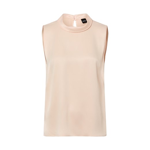 BOSS Bluzka damska - Baurina Kobiety wiskoza morelowy jednolity ze sklepu vangraaf w kategorii Bluzki damskie - zdjęcie 187695149