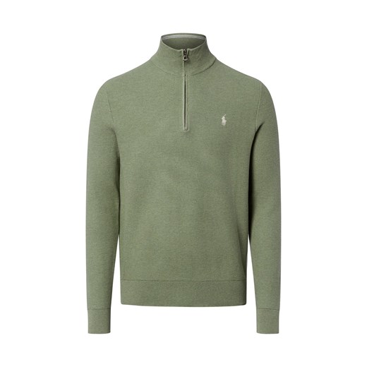 Polo Ralph Lauren Troyer męski Mężczyźni Bawełna trzcinowy jednolity ze sklepu vangraaf w kategorii Swetry męskie - zdjęcie 187695166