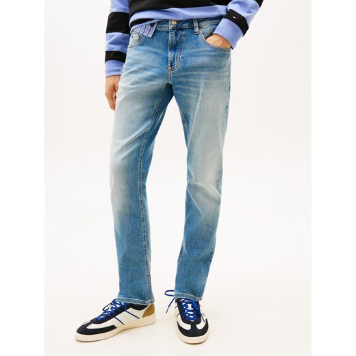 Tommy Jeans Dżinsy - Scanton Slim Mężczyźni Bawełna bielony jednolity ze sklepu vangraaf w kategorii Jeansy męskie - zdjęcie 187695187