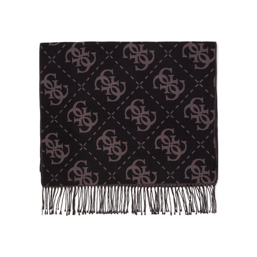 GUESS Damski szalik z dzianiny Kobiety Sztuczne włókno czarny wzorzysty ze sklepu vangraaf w kategorii Szaliki i chusty damskie - zdjęcie 187695219