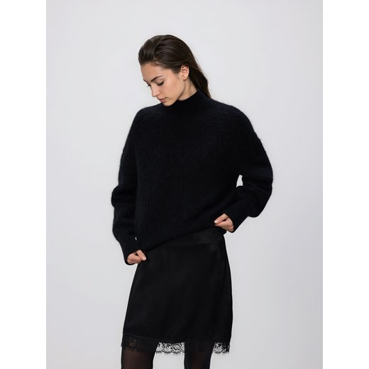 Reserved - Spódnica mini z wiskozy - czarny ze sklepu Reserved w kategorii Spódnice - zdjęcie 187695499