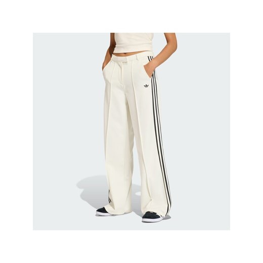 adidas Spodnie materiałowe Sport Tailored KC9089 Biały Wide Leg ze sklepu MODIVO w kategorii Spodnie damskie - zdjęcie 187696246