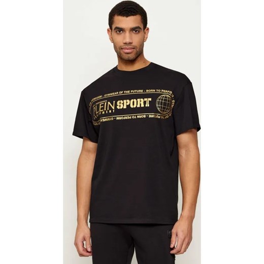 Plein Sport T-shirt Logo Lettering | Loose fit ze sklepu Gomez Fashion Store w kategorii T-shirty męskie - zdjęcie 187696926
