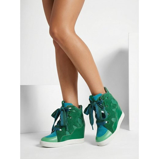 Royalfashion botki na koturnie damskie Ropon ze sklepu royalfashion.pl w kategorii Botki - zdjęcie 187698905