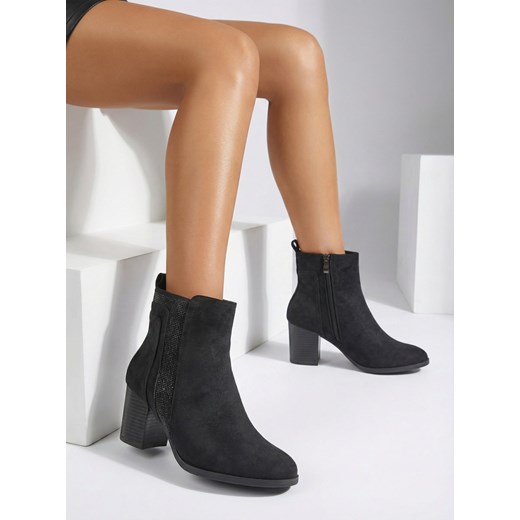 Royalfashion Damskie botki na słupku Venotto ze sklepu royalfashion.pl w kategorii Botki - zdjęcie 187698988