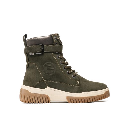Trzewiki Tom Tailor 219210100 Zielony ze sklepu eobuwie.pl w kategorii Workery damskie - zdjęcie 187700307