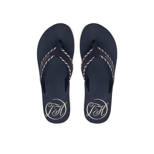 Tommy Hilfiger Japonki Webbing Beach Sandal FW0FW09038 Granatowy ze sklepu MODIVO w kategorii Klapki damskie - zdjęcie 187700359