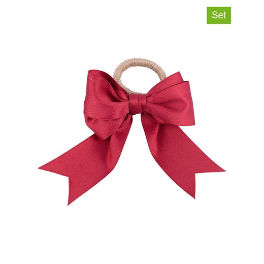 Villa d´Este Pierścienie (6 szt.) &quot;Xmas Fiocchi&quot; w kolorze czerwonym do serwetek - Ø 4,5 cm ze sklepu Limango Polska w kategorii Akcesoria kuchenne - zdjęcie 187700976