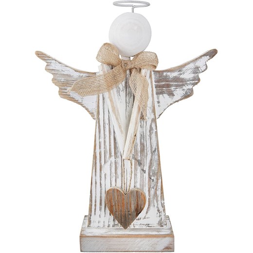 GILDE Dekoracja &quot;Holy halo&quot; w kolorze jasnobrązowo-białym - wys. 35 cm ze sklepu Limango Polska w kategorii Dekoracje - zdjęcie 187701278