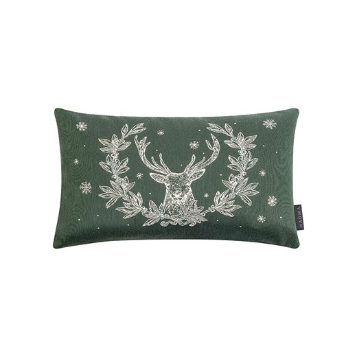 Magma Heimtex Poszewka &quot;Hunter&quot; w kolorze zielonym na poduszkę - 30 x 50 cm ze sklepu Limango Polska w kategorii Poduszki dekoracyjne - zdjęcie 187701299