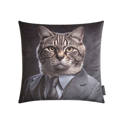 Magma Heimtex Poszewka &quot;Arty Animals&quot; w kolorze szarym na poduszkę - 45 x 45 cm ze sklepu Limango Polska w kategorii Poduszki dekoracyjne - zdjęcie 187701398