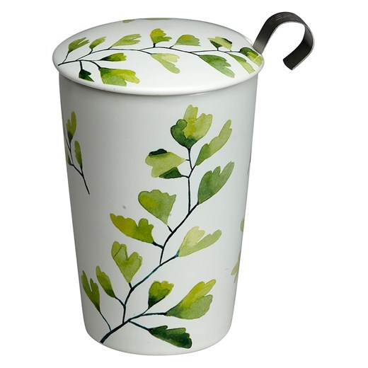 Eigenart Kubek &quot;Teaeve - Trees Ginko&quot; w kolorze zielono-białym do herbaty - 350 ml ze sklepu Limango Polska w kategorii Dzbanki i zaparzacze - zdjęcie 187701648