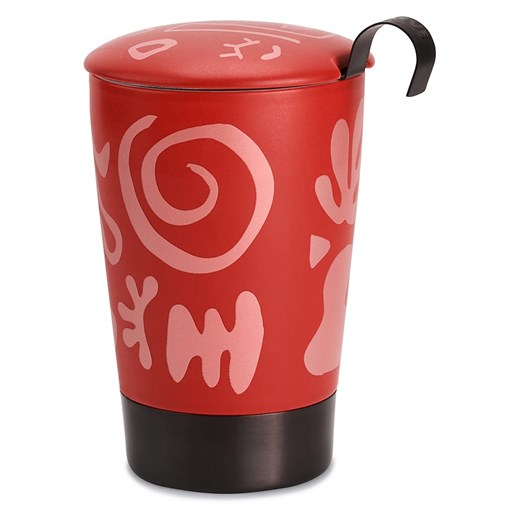 Eigenart Kubek &quot;Teaeve - Opera&quot; w kolorze czerwonym do herbaty - 350 ml ze sklepu Limango Polska w kategorii Dzbanki i zaparzacze - zdjęcie 187701679
