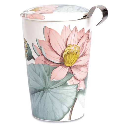 Eigenart Kubek &quot;Teaeve - Padma&quot; w kolorze jasnoróżowo-zielonym do herbaty - 350 ml ze sklepu Limango Polska w kategorii Dzbanki i zaparzacze - zdjęcie 187701685