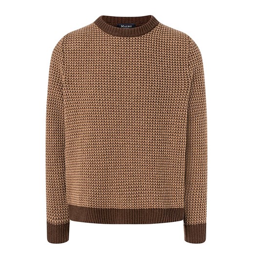 Maerz Muenchen Wełniany sweter w kolorze jasnobrązowym ze sklepu Limango Polska w kategorii Swetry męskie - zdjęcie 187701818