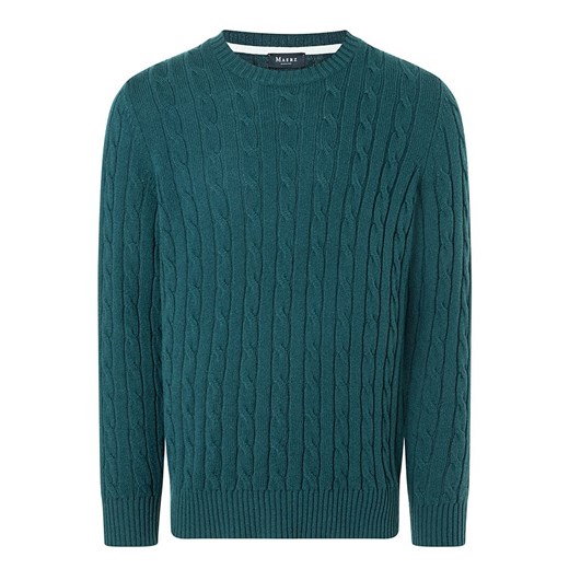 Maerz Muenchen Wełniany sweter w kolorze morskim ze sklepu Limango Polska w kategorii Swetry męskie - zdjęcie 187701836