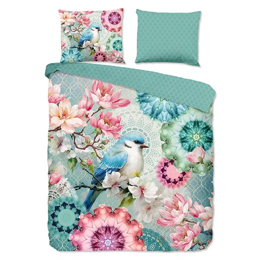 Hip Komplet pościeli satynowej &quot;Eldisa&quot; w kolorze miętowo-jasnoróżowym ze sklepu Limango Polska w kategorii Pościele - zdjęcie 187702138